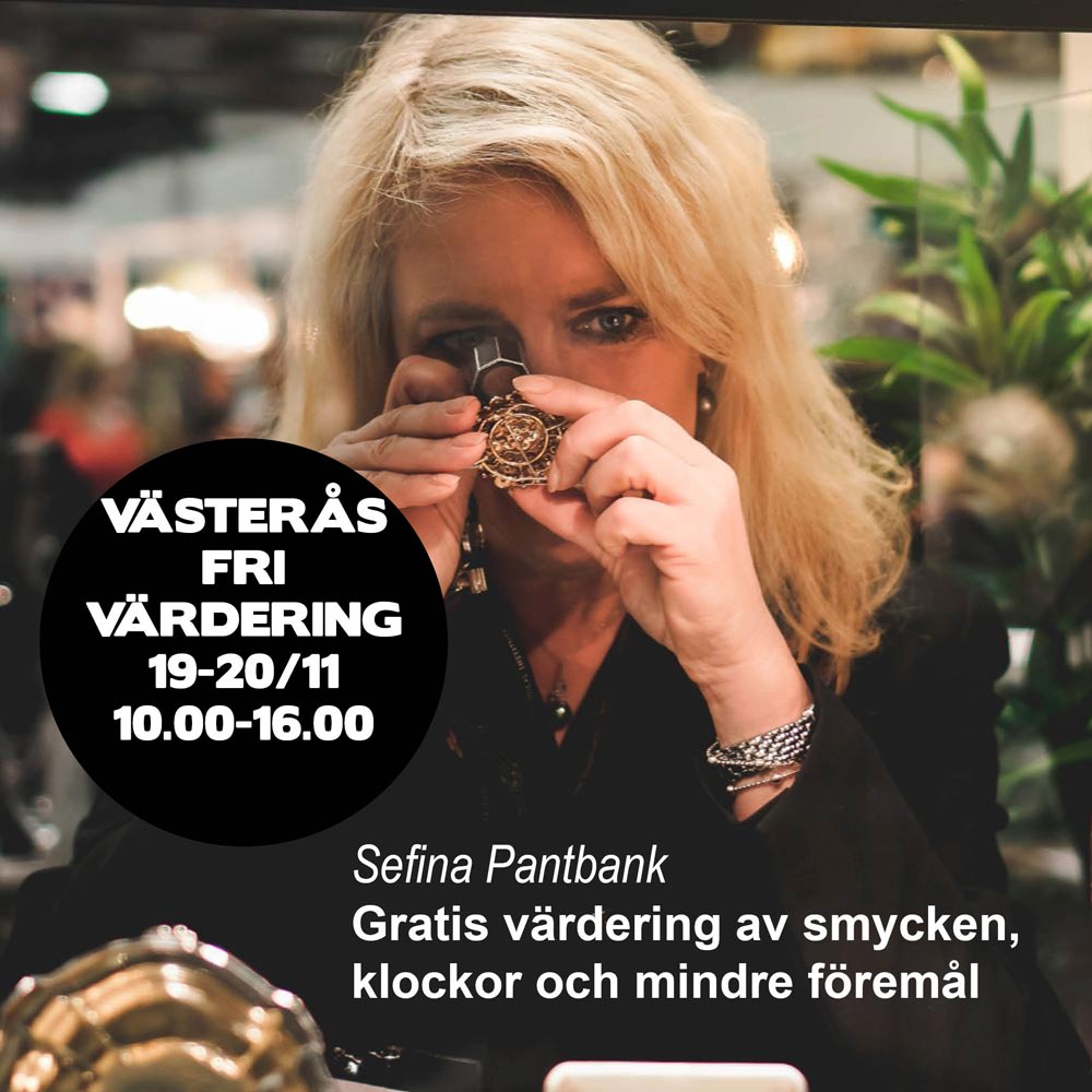 Sefina Pantbank värderar smycke